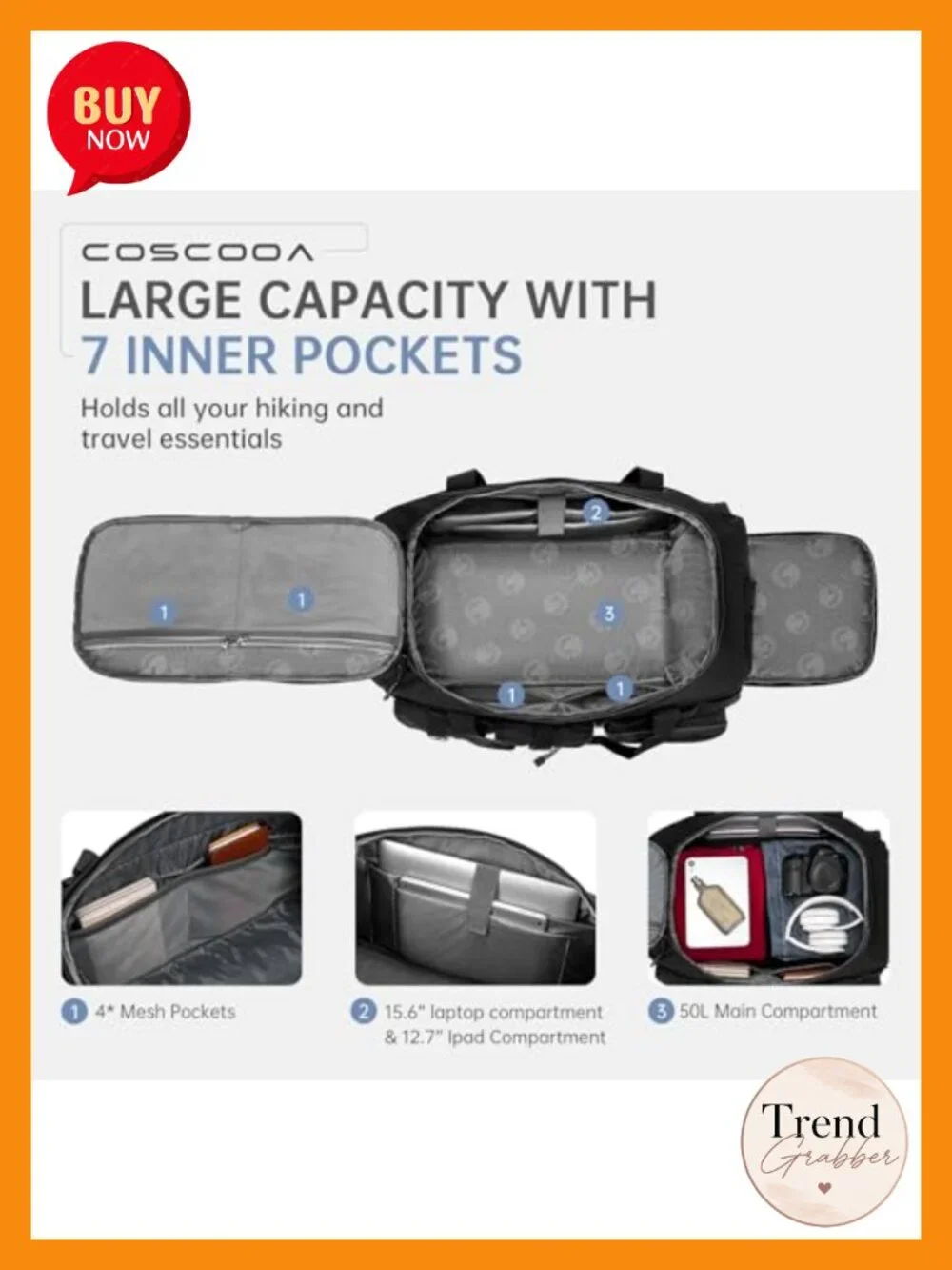 3-in-1 Tactical Gym Bag Carry On Luggage 22x14x9 Airline Approved